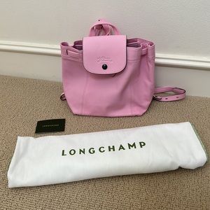 Brand new Longchamp Pink Leather mini Backpack MSRP $495